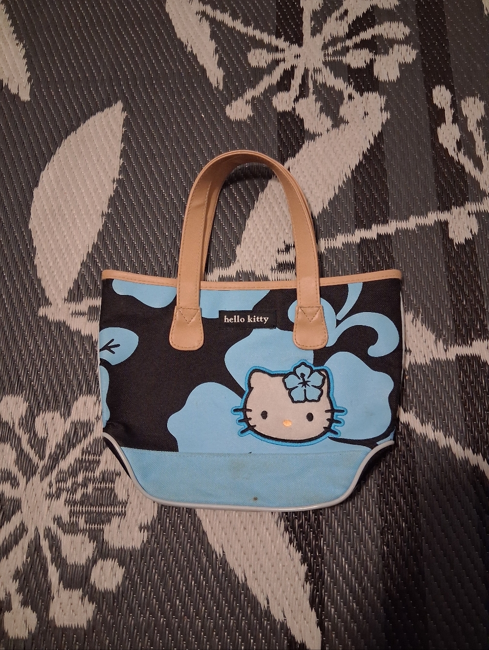 Y2k 2002  Blue Hibiscus Hello Kitty BagVintage.